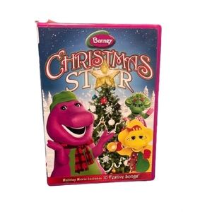 Barney Christmas Star DVD 10 Songs Purple Dinosaur Retro Vintage Y2K Holiday